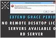 RDP Error, License Server not available, Any way without license